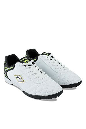 Slazenger HUGO HS Futbol Erkek Halı Saha Ayakkabı Beyaz / Siyah