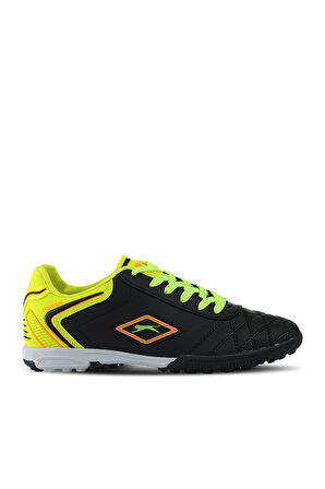 Slazenger HUGO HS Futbol Erkek Çocuk Halı Saha Ayakkabı Siyah / Sarı
