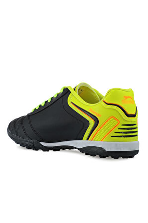 Slazenger HUGO HS Futbol Erkek Çocuk Halı Saha Ayakkabı Siyah / Sarı