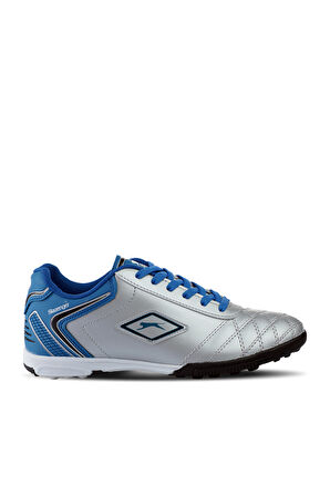 Slazenger HUGO HS Futbol Erkek Çocuk Halı Saha Ayakkabı Gri / Mavi