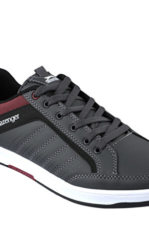 Slazenger CANCER I Erkek  Koyu Gri Günlük Spor Ayakkabısı