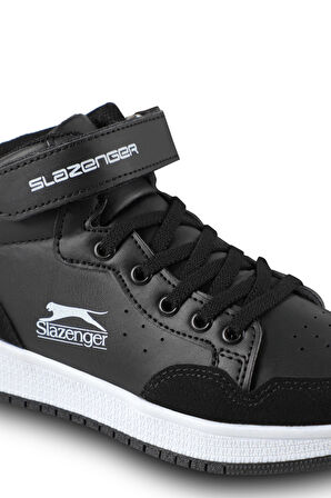 Slazenger PACE Sneaker Unisex Çocuk Ayakkabı Siyah / Beyaz