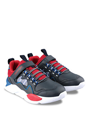 Slazenger BEST Sneaker Unisex Çocuk Ayakkabı Lacivert / Kırmızı