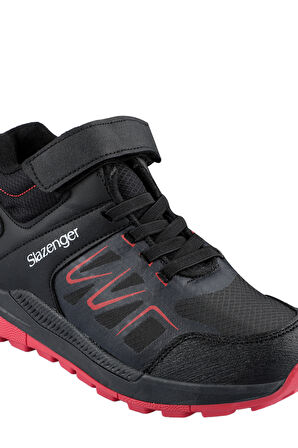 Slazenger KENTON I Unisex Çocuk Bot Siyah / Kırmızı