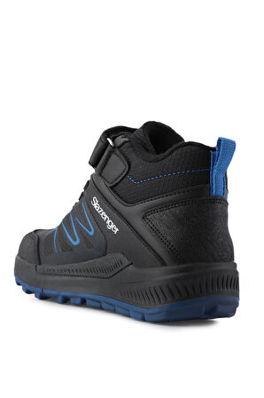 Slazenger KENTON I Çocuk Cırt Cırtlı Siyah / Saks Mavi Bot