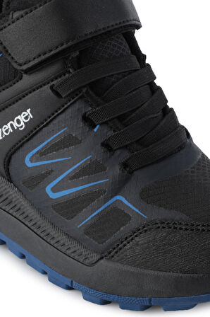 Slazenger KENTON I Çocuk Cırt Cırtlı Siyah / Saks Mavi Bot