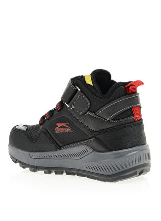 Slazenger KENZIE Çocuk Cırt Cırtlı Siyah / Kırmızı Bot