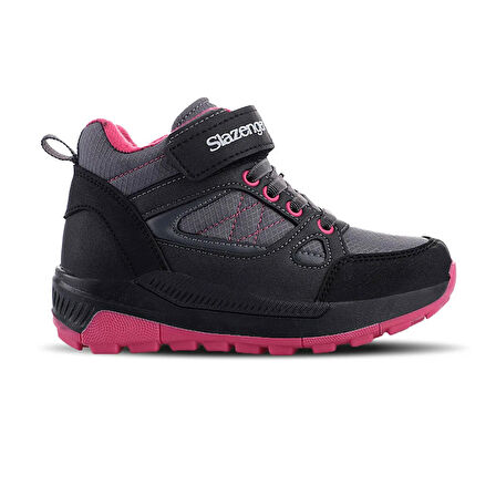 Slazenger KESHA Çocuk Cırt Cırtlı Siyah / Fuşya Bot