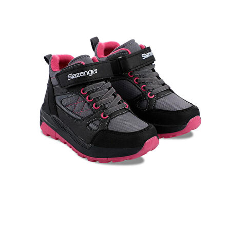 Slazenger KESHA Çocuk Cırt Cırtlı Siyah / Fuşya Bot