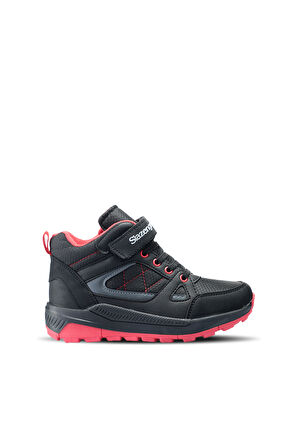 Slazenger KESHA Çocuk Cırt Cırtlı Siyah / Kırmızı Bot