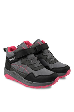 Slazenger KETI I Çocuk Cırt Cırtlı Gri / Gri Bot