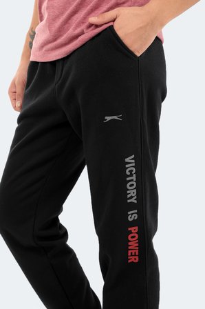 Slazenger NAHAL I Erkek Cepli Siyah Eşofman Altı