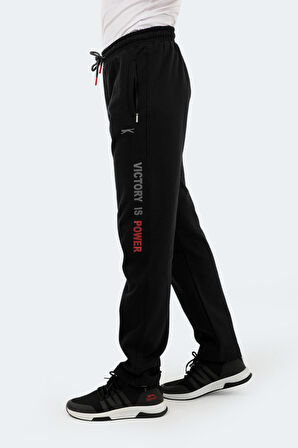 Slazenger NAUM I Erkek Cepli Siyah Eşofman Altı