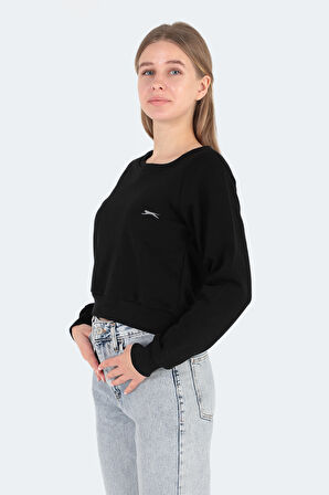 Slazenger KAITO Kadın Sweatshirt Siyah