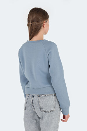Slazenger KAITO IN Kadın  Mavi Sweatshirt