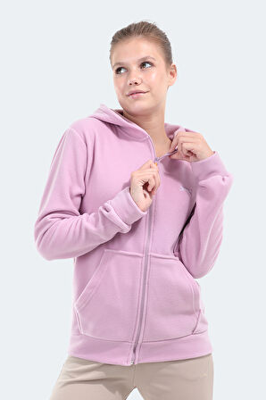 Slazenger SOFAL I Kadın Polar Sweatshirt Lila