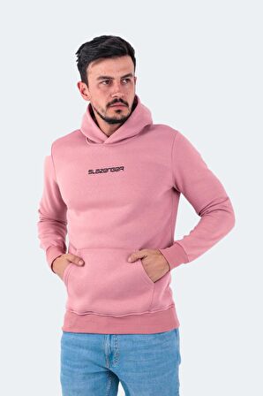 Slazenger Kapüşon Yaka Pudra Erkek Sweatshırt ST22WE100-676 BUSTER