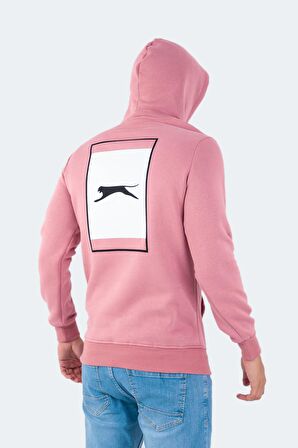 Slazenger Kapüşon Yaka Pudra Erkek Sweatshırt ST22WE100-676 BUSTER