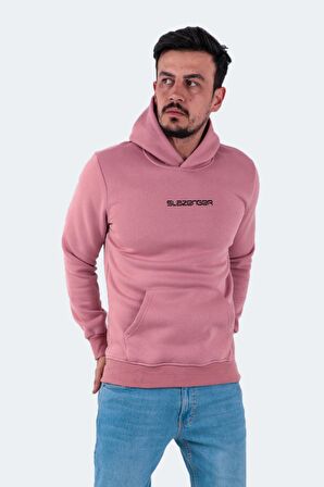 Slazenger Kapüşon Yaka Pudra Erkek Sweatshırt ST22WE100-676 BUSTER