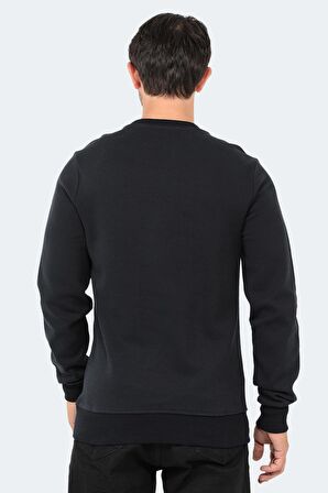 Slazenger Bisiklet Yaka Lacivert Erkek Sweatshırt ST22WE103-400BAR