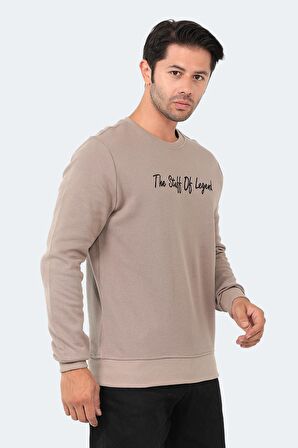 Slazenger Bisiklet Yaka Taş Erkek Sweatshırt ST22WE103-280BAR