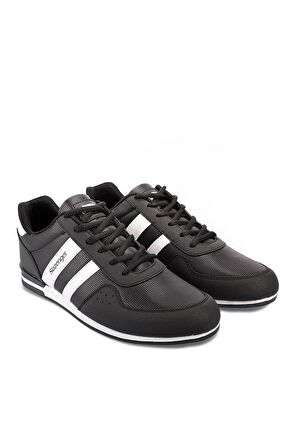Slazenger OMEGA  Sneaker Erkek Ayakkabı Siyah / Beyaz