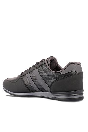 Slazenger OMEGA Büyük Beden Sneaker Erkek Ayakkabı Siyah / Siyah