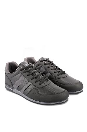 Slazenger OMEGA Büyük Beden Sneaker Erkek Ayakkabı Siyah / Siyah