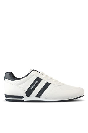 Slazenger OMEGA Büyük Beden Sneaker Erkek Ayakkabı Beyaz / Lacivert