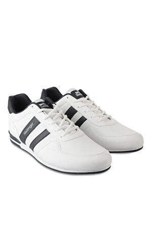 Slazenger OMEGA Büyük Beden Sneaker Erkek Ayakkabı Beyaz / Lacivert