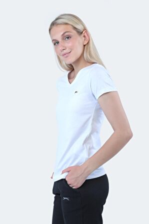 Slazenger REBELL I Kadın T-Shirt Beyaz