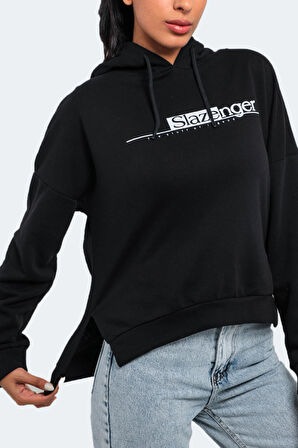 Slazenger MAGNET Kadın Sweatshirt Siyah