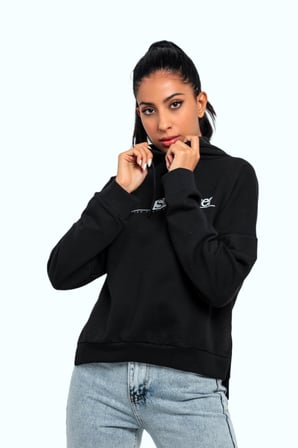 Slazenger MAGNET Kadın Sweatshirt Siyah
