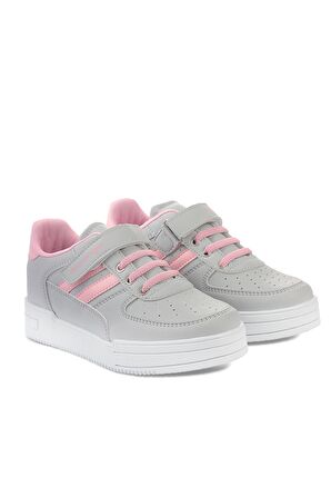 Slazenger CAMP Sneaker Kız Çocuk Ayakkabı Gri / Pembe