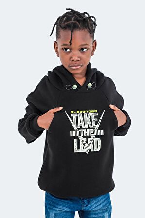 Slazenger DO IN Çocuk Kapüşonlu Siyah Sweatshirt