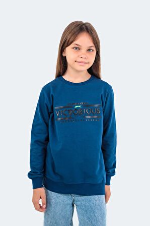 Slazenger DUNA Unisex Çocuk Sweatshirt Lacivert