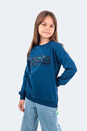 Slazenger DUNA Unisex Çocuk Sweatshirt Lacivert