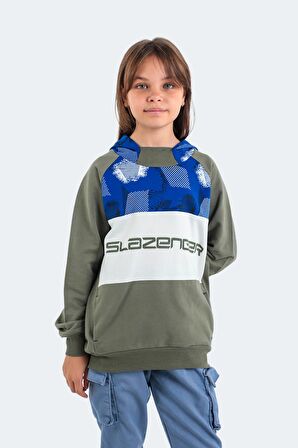 Slazenger DRAGICA Unisex Çocuk Sweatshirt Haki