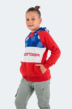 Slazenger DRAGICA Unisex Çocuk Sweatshirt Kırmızı