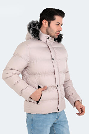 Slazenger NORTHEM Erkek  Taş Gri Mont & Kaban