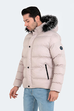 Slazenger NORTHEM Erkek  Taş Gri Mont & Kaban