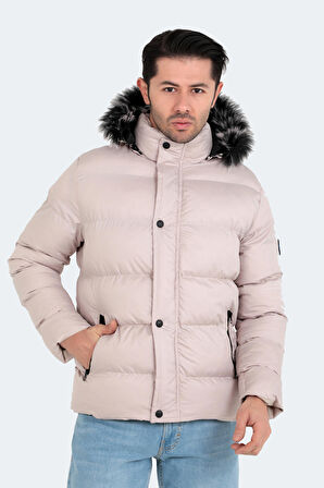 Slazenger NORTHEM Erkek  Taş Gri Mont & Kaban