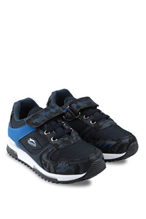 Slazenger EDMOND KTN Sneaker Erkek Çocuk Ayakkabı Lacivert Kamuflaj