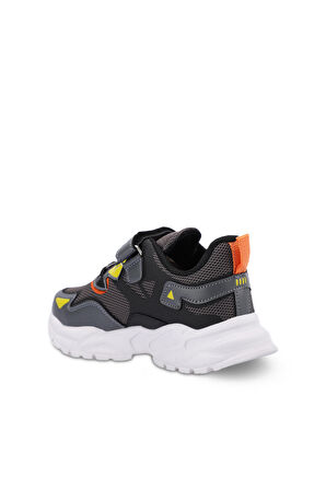 Slazenger KAJAL I Çocuk Cırt Cırtlı Koyu Gri Sneaker