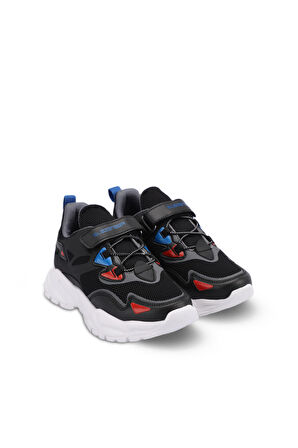 Slazenger KAJAL I Çocuk Cırt Cırtlı Siyah Sneaker