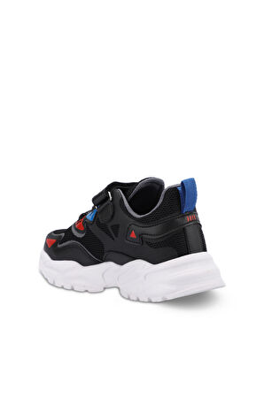 Slazenger KAJAL I Çocuk Cırt Cırtlı Siyah Sneaker