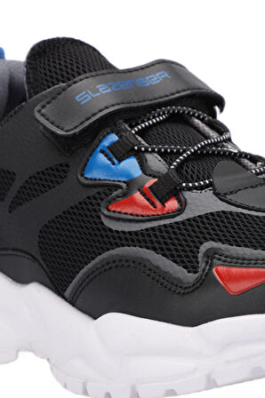 Slazenger KAJAL I Çocuk Cırt Cırtlı Siyah Sneaker