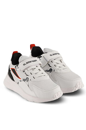 Slazenger KASHI KTN Çocuk Cırt Cırtlı Beyaz Sneaker