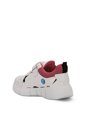 Slazenger KEPA IN Çocuk Cırt Cırtlı Beyaz / Fuşya Sneaker