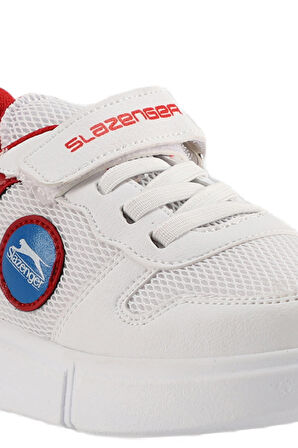 Slazenger KAVITHA KTN Çocuk Cırt Cırtlı Beyaz / Kırmızı Sneaker